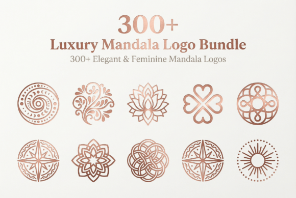 300 Mandala Logo Designs: Geometric Graphics & Logos