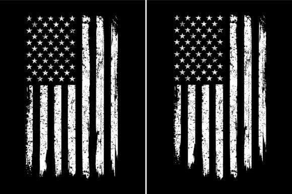 Distressed Flag Graphics for Real Crafts