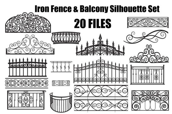 Iron Fence Bundle: Premium Graphics for Crafts