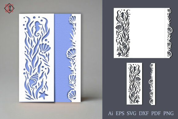 Sea Design Graphics for Crafts and Branding