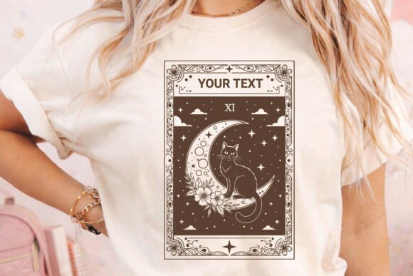 Spring Moon Cat Tarot: Graphics for Crafts