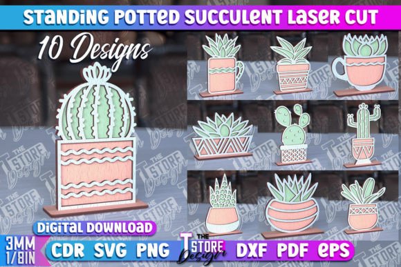 Standing Potted Succulent: Crafts & Graphics Review