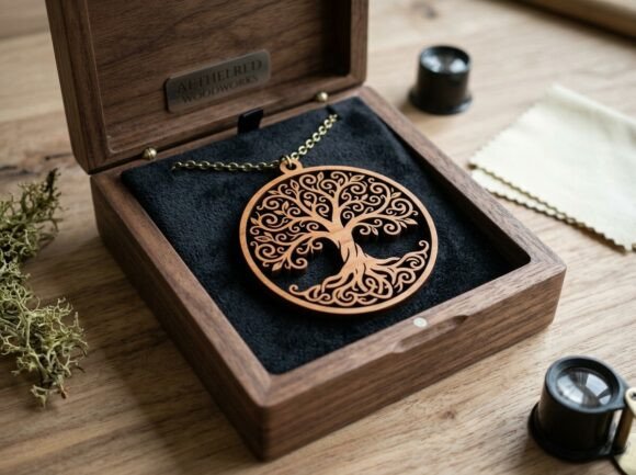 Tree of Life Pendant Laser Cut Design Graphics and Crafts