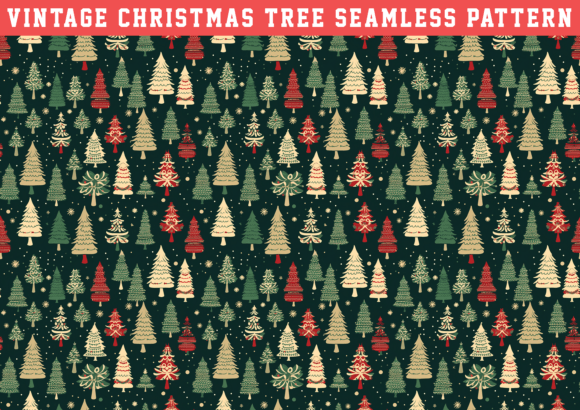 Vintage Christmas Tree Graphics & Patterns Review