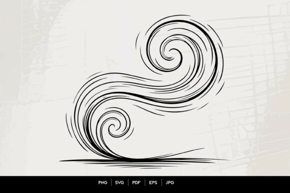 Wind Swirl Line Art Review